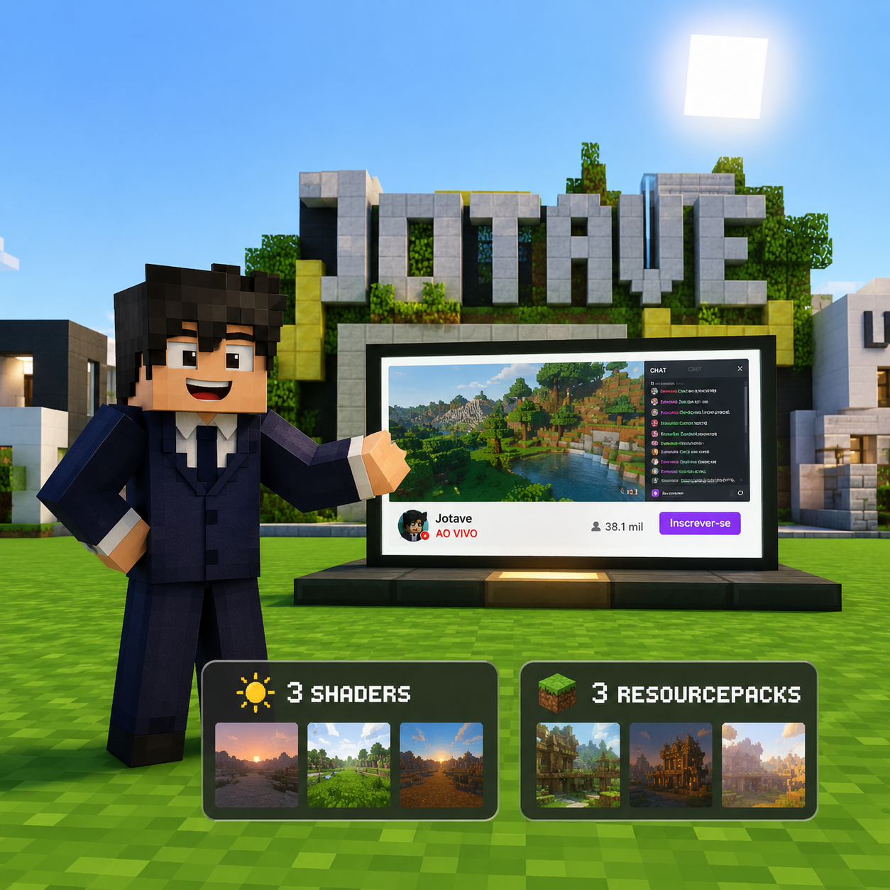 5 Mapas prontos para LiveStream + Shaders + Resourcepacks